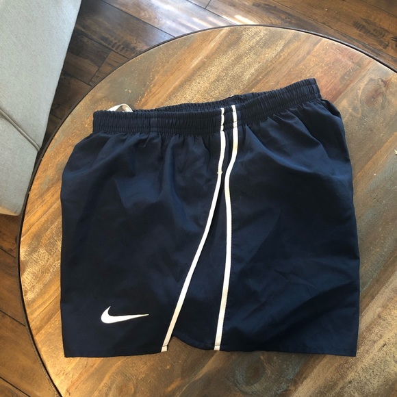Navy and white Nike running Track shorts (S/P) - Picture 4 of 5